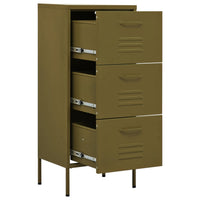 Thumbnail for Lagerschrank Olivgrün 42,5x35x101,5 cm Stahl