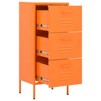 Thumbnail for Lagerschrank Orange 42,5x35x101,5 cm Stahl