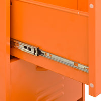 Thumbnail for Lagerschrank Orange 42,5x35x101,5 cm Stahl