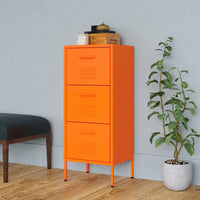 Thumbnail for Lagerschrank Orange 42,5x35x101,5 cm Stahl