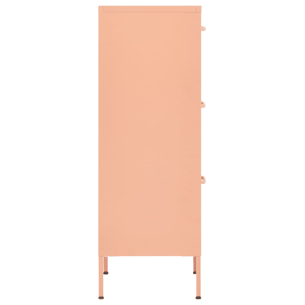 Lagerschrank Rosa 42,5x35x101,5 cm Stahl