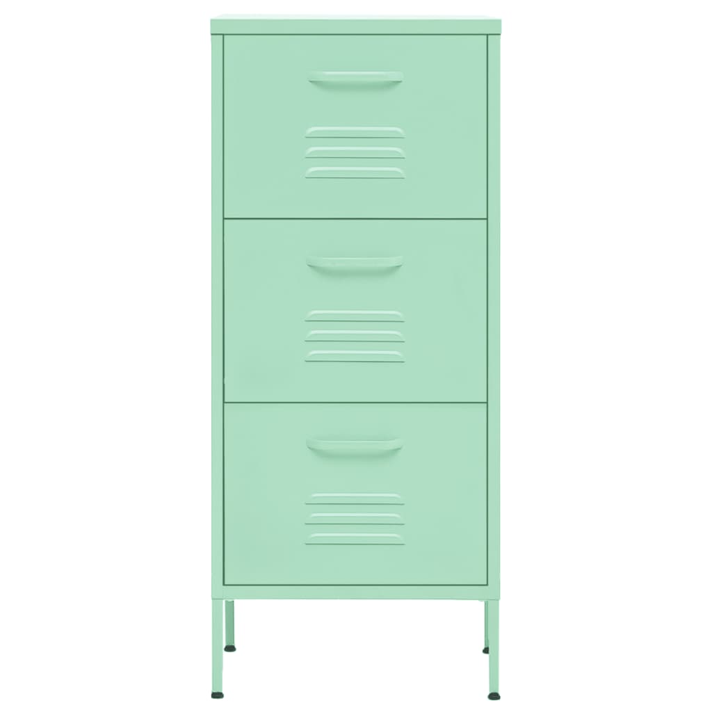 Lagerschrank Minzgrün 42,5x35x101,5 cm Stahl