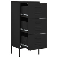 Thumbnail for Lagerschrank Schwarz 42,5x35x101,5 cm Stahl
