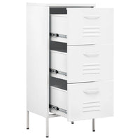Thumbnail for Lagerschrank Weiß 42,5x35x101,5 cm Stahl