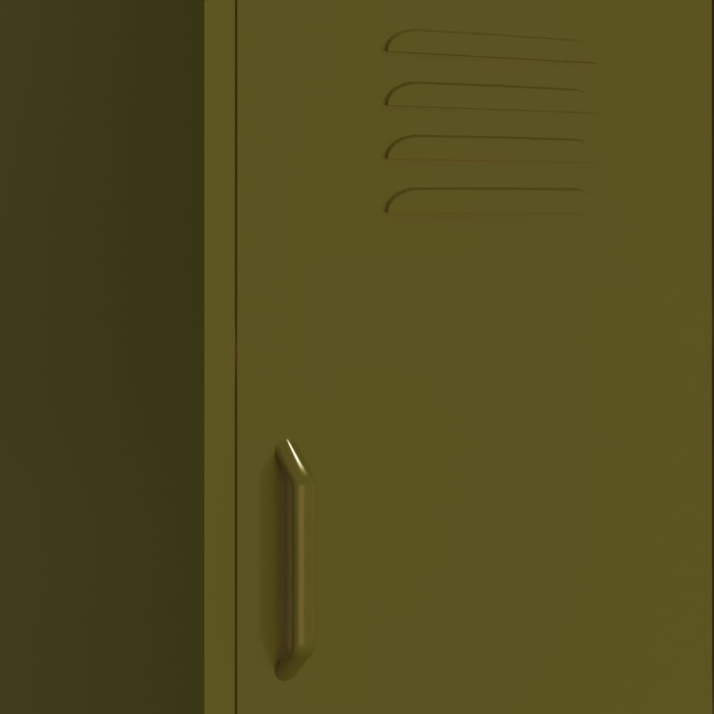 Lagerschrank Olivgrün 42,5x35x101,5 cm Stahl