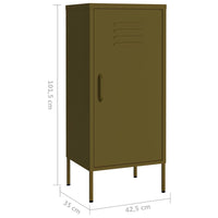 Thumbnail for Lagerschrank Olivgrün 42,5x35x101,5 cm Stahl