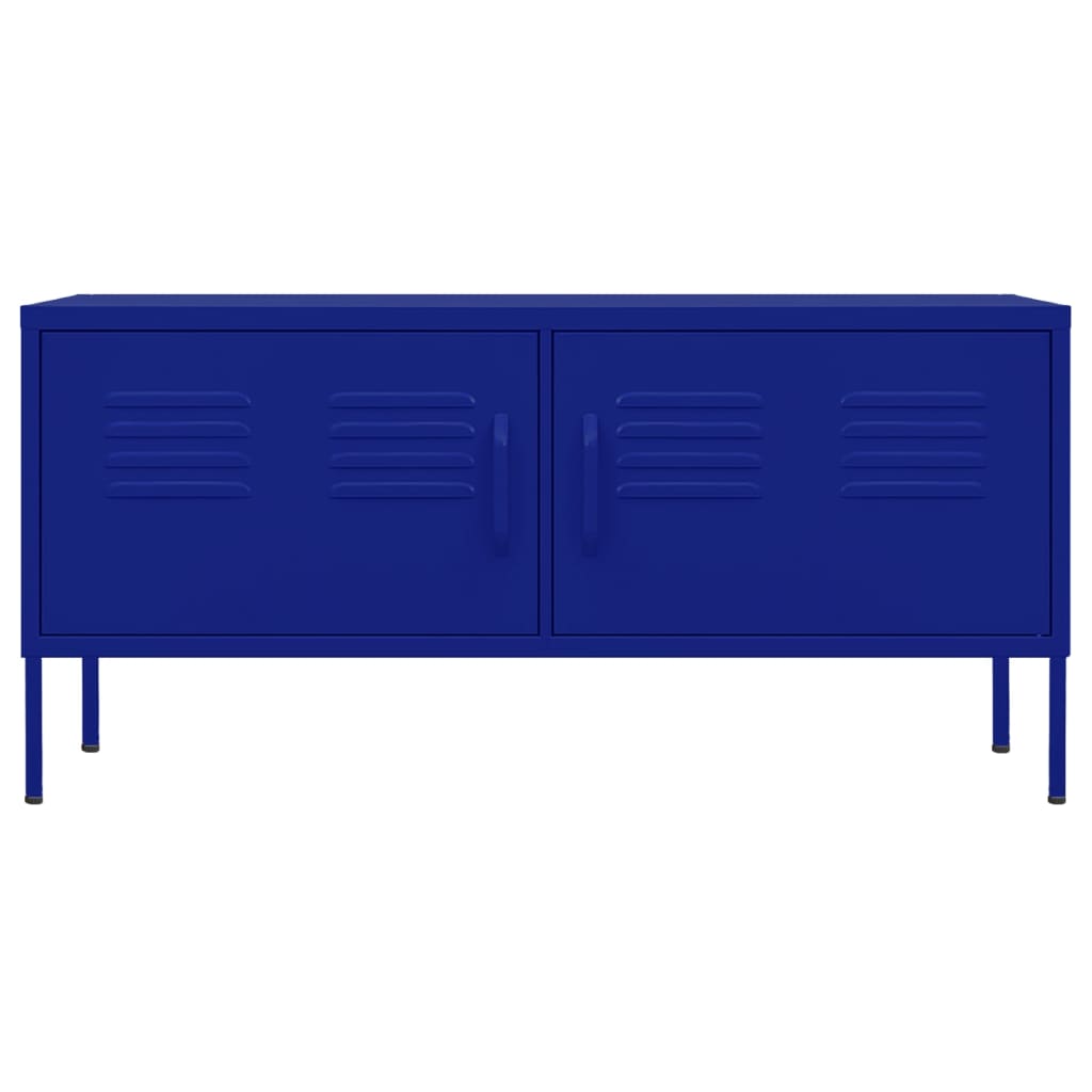 TV-Schrank Marineblau 105x35x50 cm Stahl