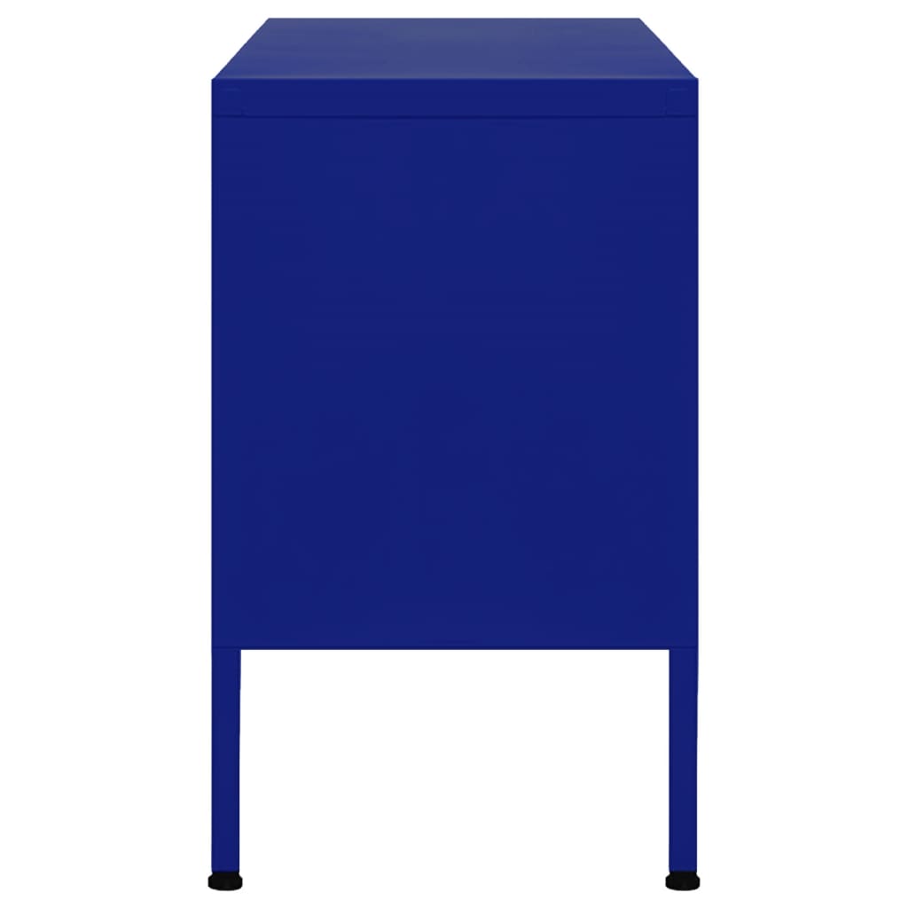 TV-Schrank Marineblau 105x35x50 cm Stahl