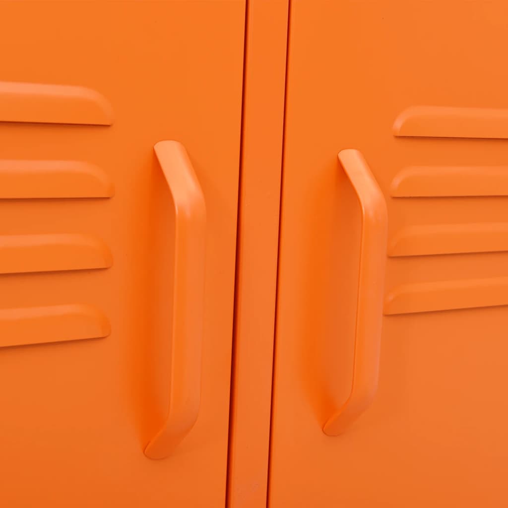 TV-Schrank Orange 105x35x50 cm Stahl