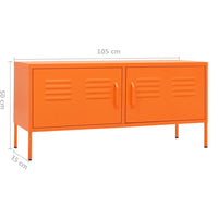 Thumbnail for TV-Schrank Orange 105x35x50 cm Stahl
