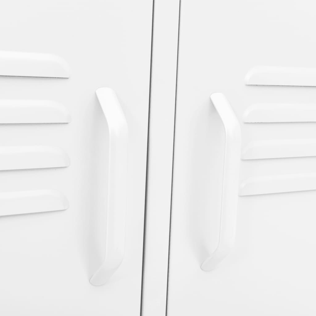 TV-Schrank Weiß 105x35x50 cm Stahl