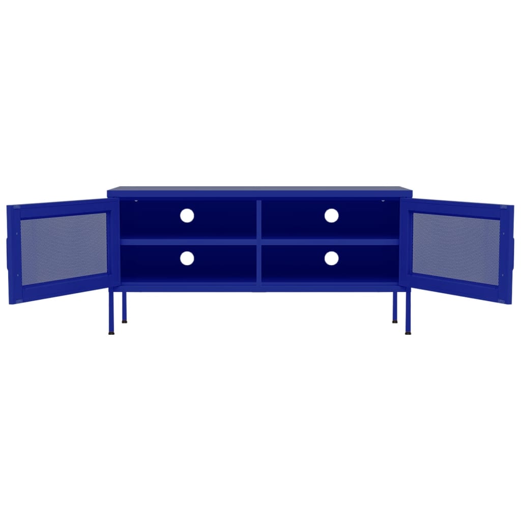 TV-Schrank Marineblau 105x35x50 cm Stahl