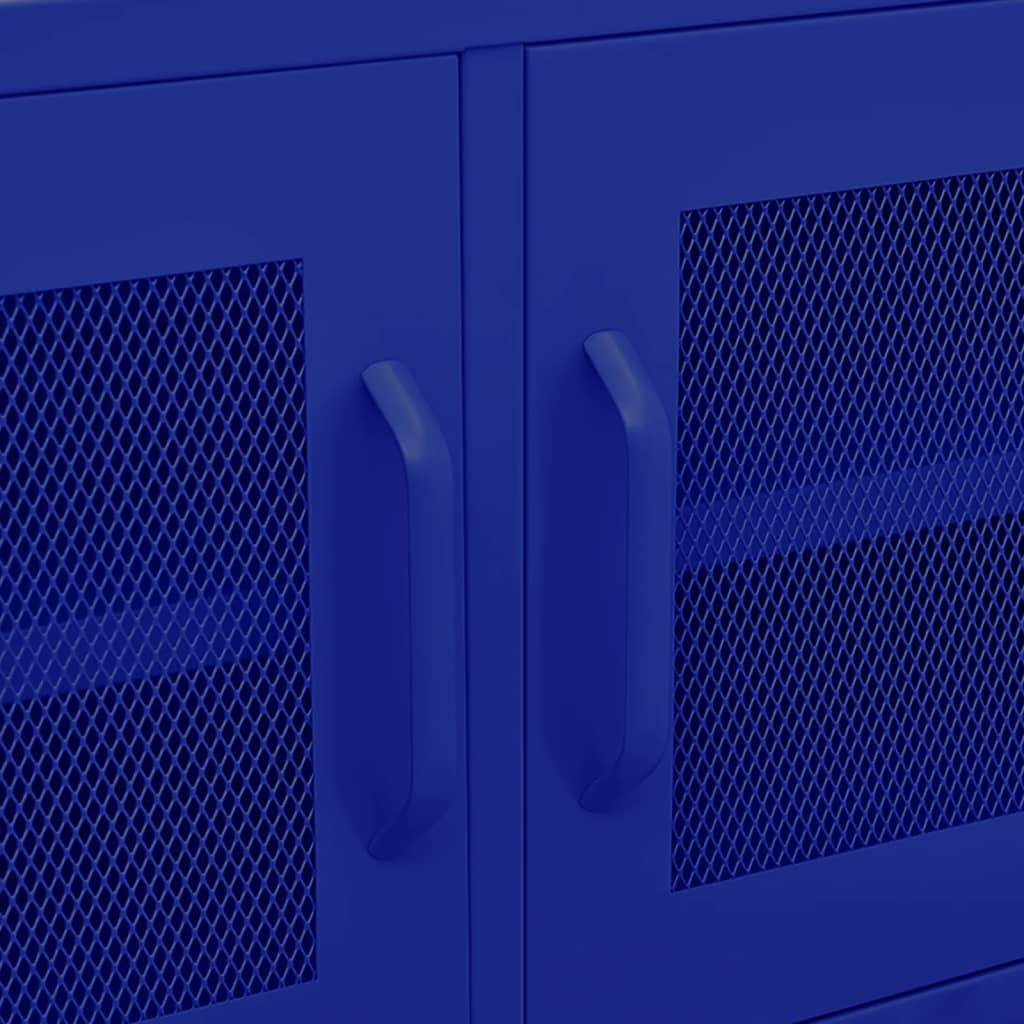 TV-Schrank Marineblau 105x35x50 cm Stahl