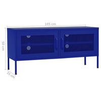 Thumbnail for TV-Schrank Marineblau 105x35x50 cm Stahl
