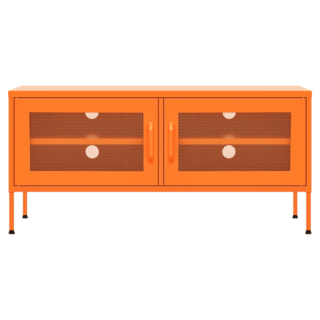 TV-Schrank Orange 105x35x50 cm Stahl