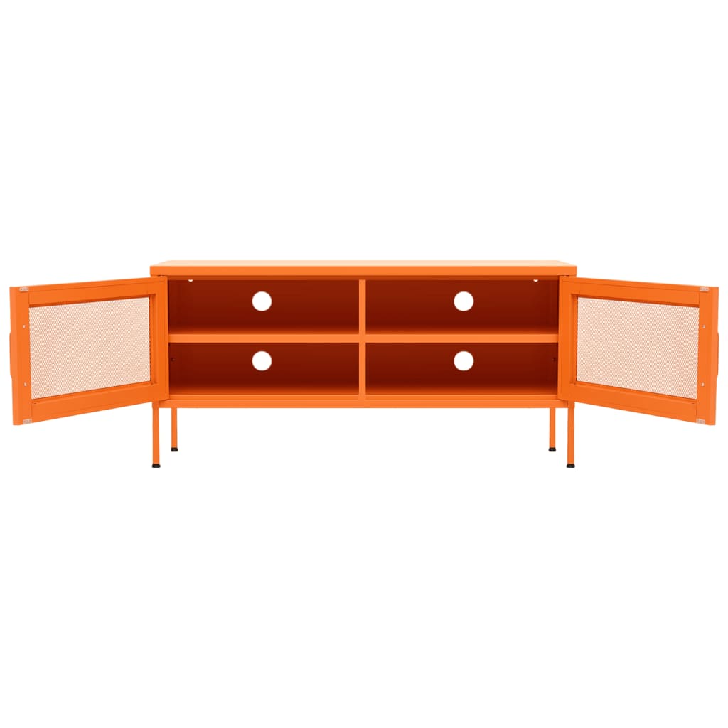 TV-Schrank Orange 105x35x50 cm Stahl