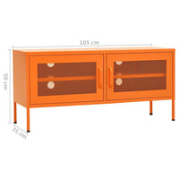 Thumbnail for TV-Schrank Orange 105x35x50 cm Stahl