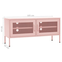 Thumbnail for TV-Schrank Rosa 105x35x50 cm Stahl