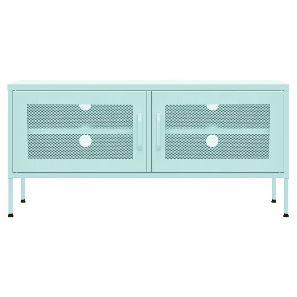 TV-Schrank Minzgrün 105x35x50 cm Stahl