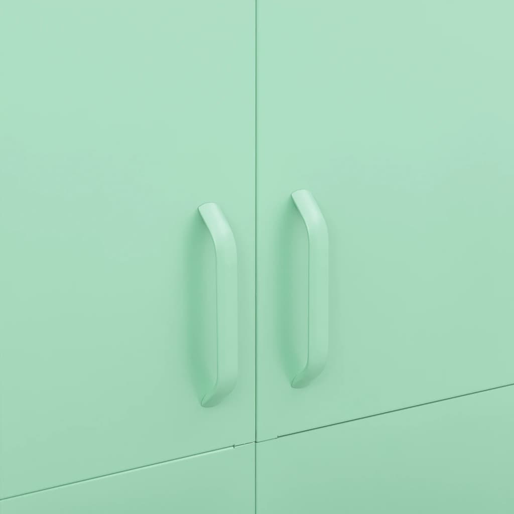 Kleiderschrank Minzgrün 90x50x180 cm Stahl
