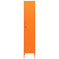 Thumbnail for Schließfachschrank Orange 35x46x180 cm Stahl