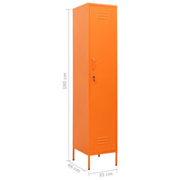 Thumbnail for Schließfachschrank Orange 35x46x180 cm Stahl