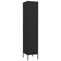 Thumbnail for Schließfachschrank Schwarz 35x46x180 cm Stahl