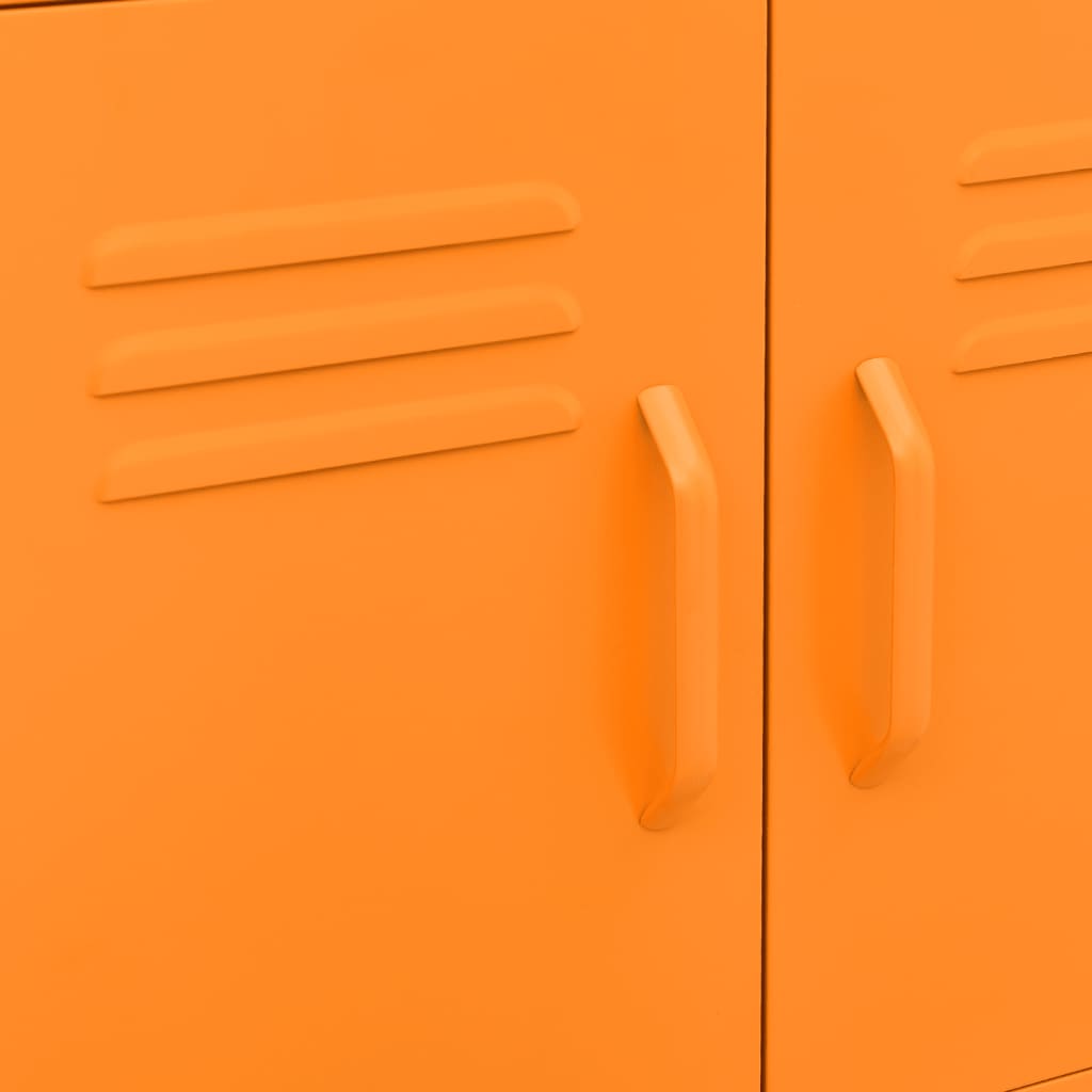 Lagerschrank Orange 60x35x56 cm Stahl