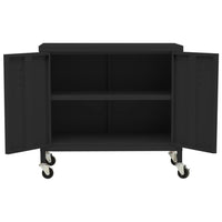 Thumbnail for Lagerschrank Schwarz 60x35x56 cm Stahl