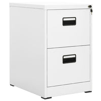 Thumbnail for Aktenschrank Weiß 46x62x72,5 cm Stahl