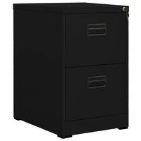 Thumbnail for Aktenschrank Schwarz 46x62x72,5 cm Stahl