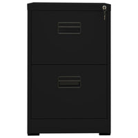 Thumbnail for Aktenschrank Schwarz 46x62x72,5 cm Stahl