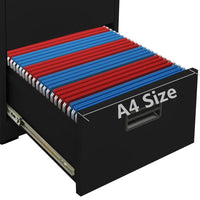Thumbnail for Aktenschrank Schwarz 46x62x72,5 cm Stahl