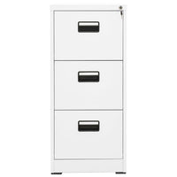 Thumbnail for Aktenschrank Weiß 46x62x102,5 cm Stahl