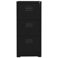 Thumbnail for Aktenschrank Schwarz 46x62x102,5 cm Stahl
