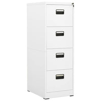 Thumbnail for Aktenschrank Weiß 46x62x133 cm Stahl
