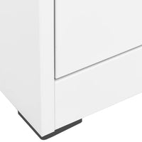 Thumbnail for Aktenschrank Weiß 46x62x133 cm Stahl
