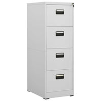 Thumbnail for Aktenschrank Hellgrau 46x62x133 cm Stahl
