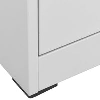 Thumbnail for Aktenschrank Hellgrau 46x62x133 cm Stahl