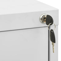 Thumbnail for Aktenschrank Hellgrau 46x62x133 cm Stahl