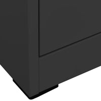 Thumbnail for Aktenschrank Anthrazit 46x62x133 cm Stahl