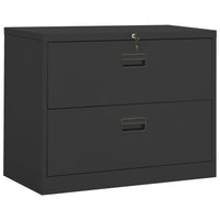 Thumbnail for Aktenschrank Anthrazit 90x46x72,5 cm Stahl
