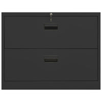 Thumbnail for Aktenschrank Anthrazit 90x46x72,5 cm Stahl