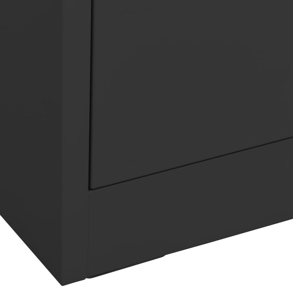 Aktenschrank Anthrazit 90x46x72,5 cm Stahl