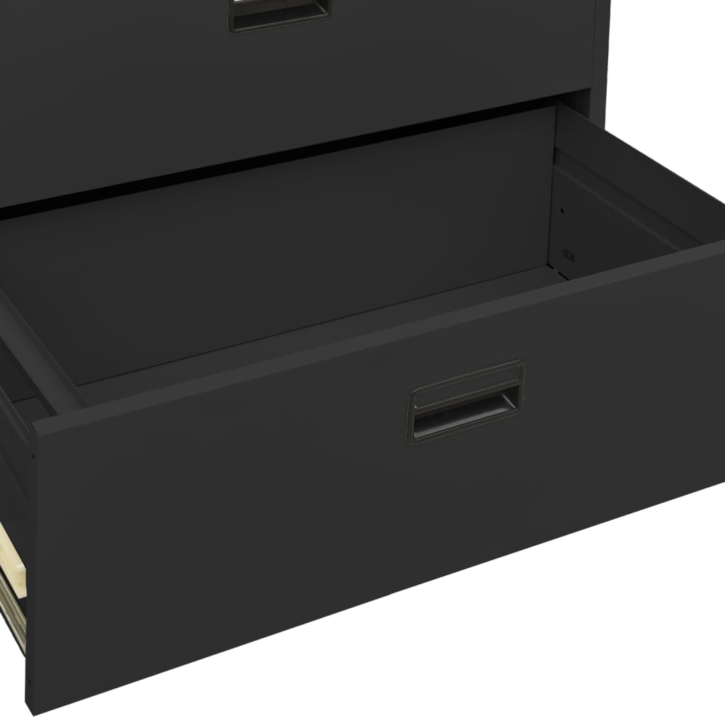 Aktenschrank Anthrazit 90x46x72,5 cm Stahl