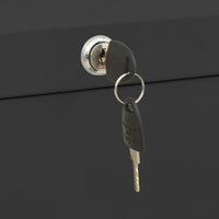 Thumbnail for Aktenschrank Anthrazit 90x46x72,5 cm Stahl