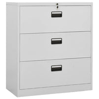 Thumbnail for Aktenschrank Hellgrau 90x46x103 cm Stahl