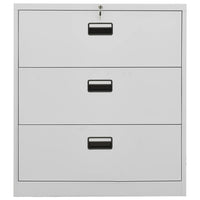 Thumbnail for Aktenschrank Hellgrau 90x46x103 cm Stahl
