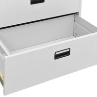 Thumbnail for Aktenschrank Hellgrau 90x46x164 cm Stahl