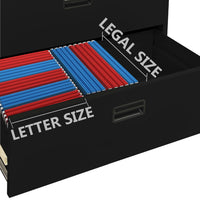 Thumbnail for Aktenschrank Schwarz 90x46x164 cm Stahl
